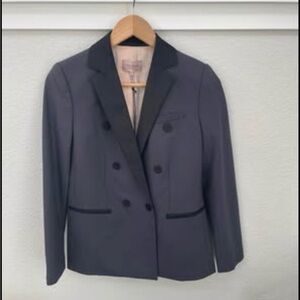 NEW Tailored by Rebecca Taylor Garbardine tuxedo blazer $590 women’s size 00